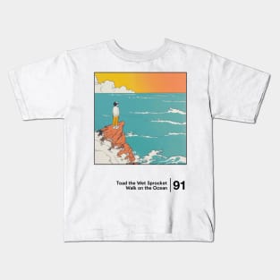 Walk On the Ocean / Minimal Style Graphic Artwork Design Kids T-Shirt